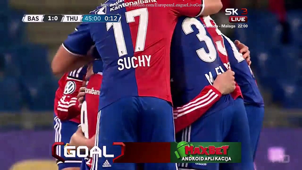 Shkelzen Gashi 1:0 Great Goal | Basel - Thun 07.03.2015 HD