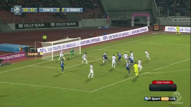 Almamy Toure 0:3 | Evian TG - Monaco 07.03.2015 HD