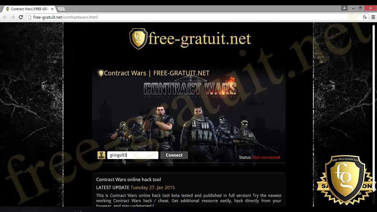 Contract wars hack working on all devices 2015 update