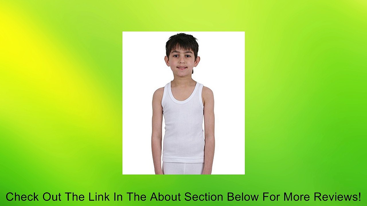 ETHO 2 Pack Childrens/Boys Thermal Underwear White Sleeveless Vests Review