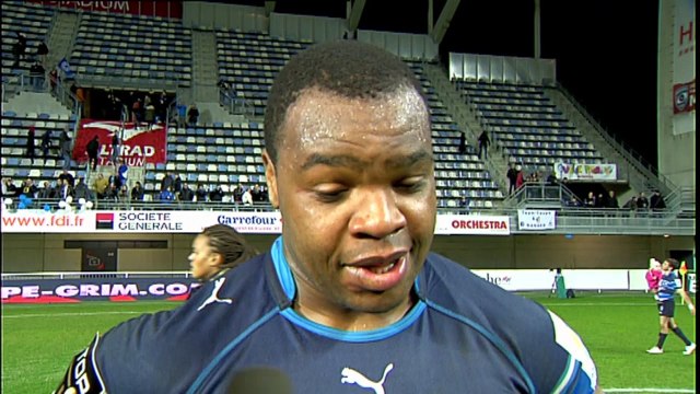 TOP14 - Montpellier-La Rochelle: Interview Robins Tchalé-Watchou (MON) - J19 - Saison 2014/2015