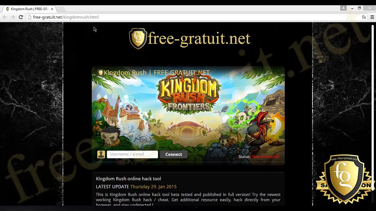 Télécharger KINGDOM RUSH pour android, ios - GRATUIT 2015 (free hack) WORK 100%