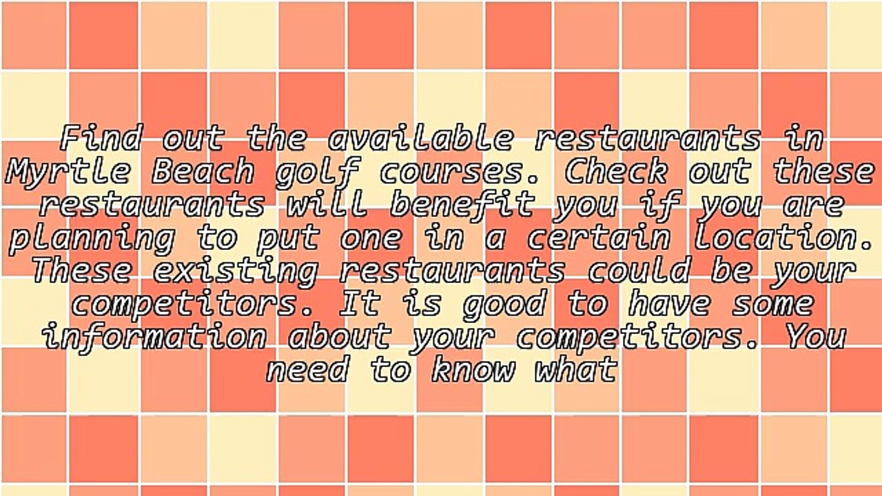 Tips When Planning To Venture Into Golf Courses Restaurants