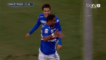 ايتو يحتفل بطريقة طريفه بهدفه الأول مع سامبدوريا