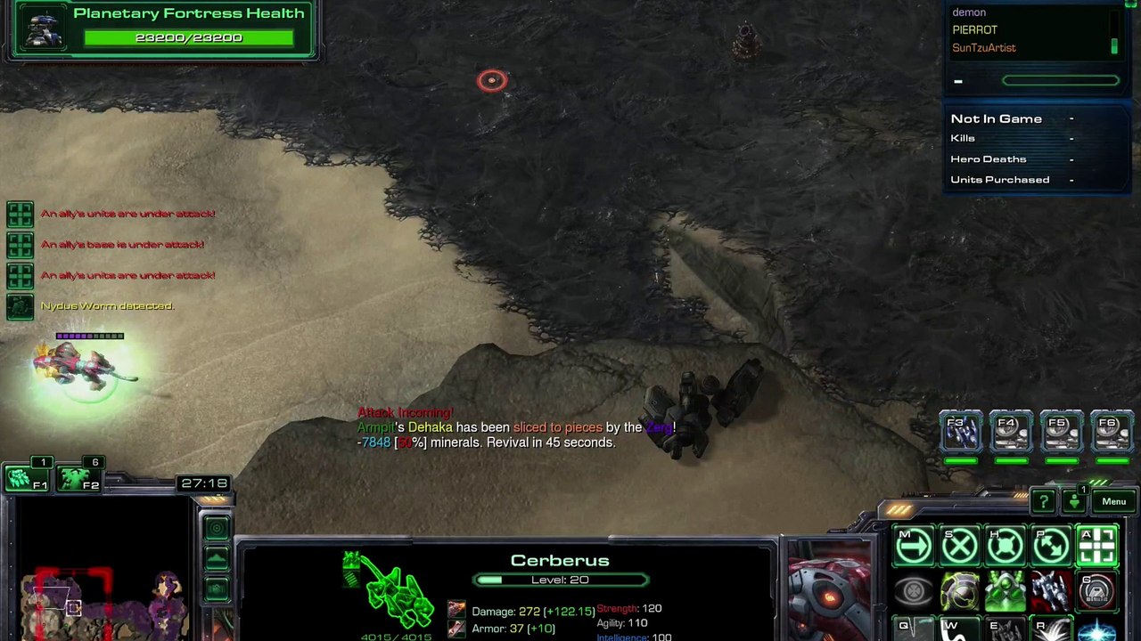 [HD] Starcraft 2 Special Forces Elite 5 Epic Roach Queen kill Treasure Keeper 1000000 Minerals Secret