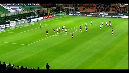 Nico Lopez Great goal 2:2 -  AC Milàm  vs  Verona   2-2  (07-03-2015)