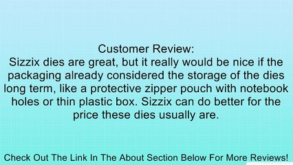 Sizzix Framelits Dies 7/Pkg Flowers Review