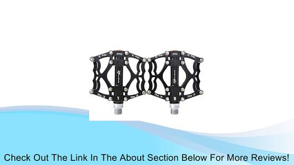 RockBros Bike Pedals Mountain BMX DH Downhill Pedals 9/16'' (Black) Review