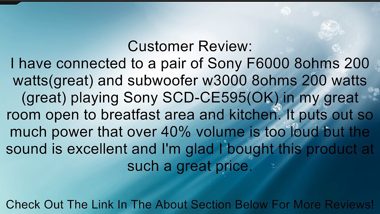 Sherwood RX-4109 200W Stereo Receiver - Black Review