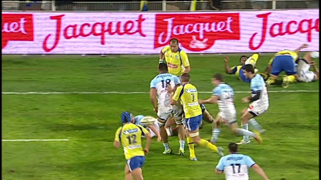 TOP14 - Clermont-Bayonne: Essai Julien Bonnaire (CLE) - J19 - Saison 2014/2015