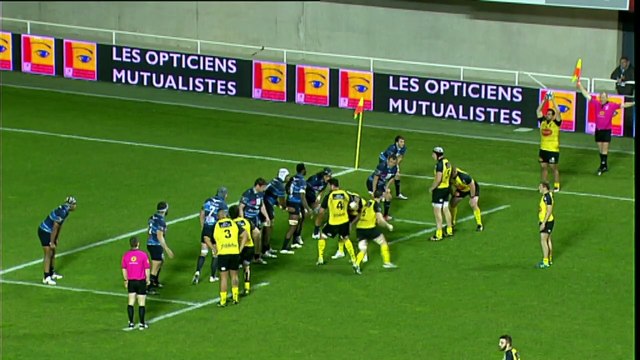TOP14 - Montpellier-La Rochelle: Essai Hikairo Forbes (LAR) - J19 - Saison 2014/2015