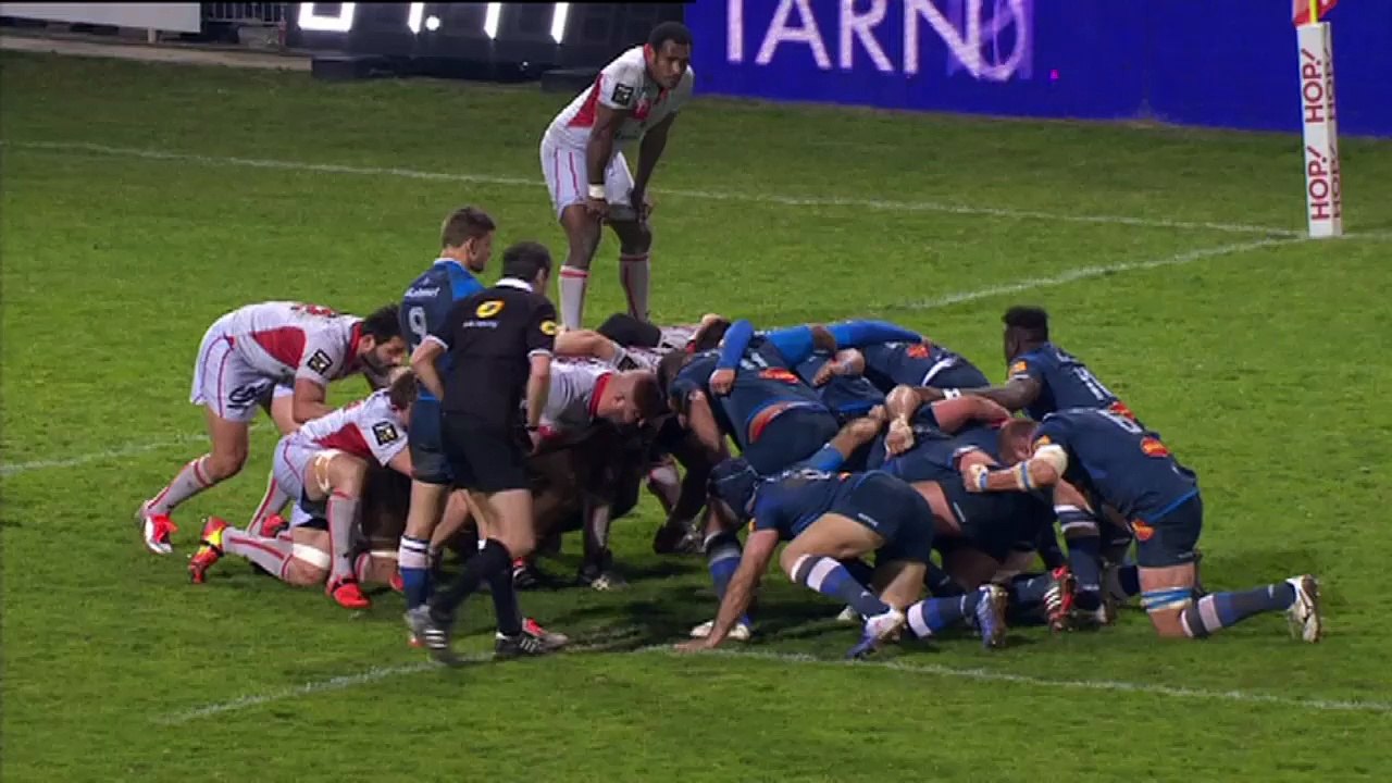 TOP14 - Castres-Lyon: Essai Rory Kockott (CAS) - J19 - Saison 2014/2015