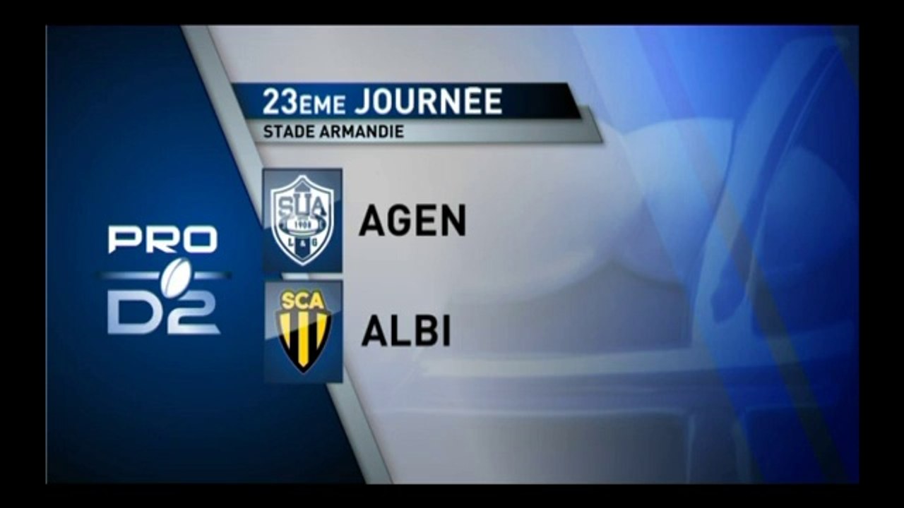 PRO D2 –Agen - Albi : 15-9 - J23 – Saison 2014-2015