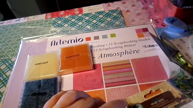 Haul scrapbooking achat delire chez tournesol (partie 2)