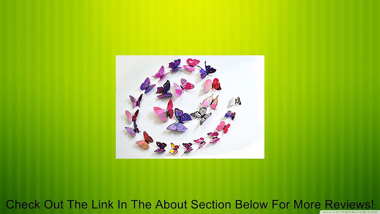 24 Pcs Art Decor Wall Stickers Home kid Room Decals Review