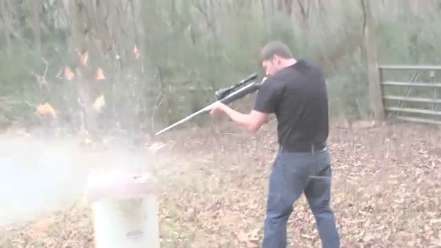 Rifles test - Explosion with the bullets [HD]