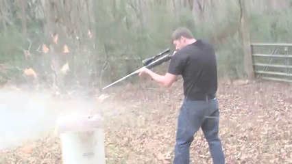 Rifles test - Explosion with the bullets [HD]