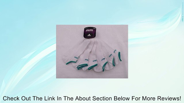 Adidas Women's 6 Pairs/Pack Superlite Athletic Socks, White, Size 9-11 Review