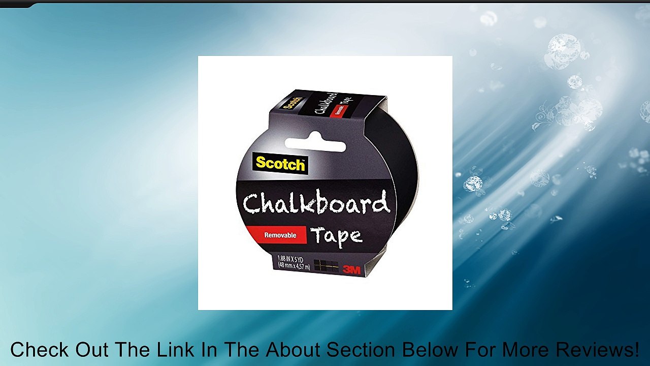Scotch Chalkboard Tape, Black, 1.88-Inch x 5-Yard Review