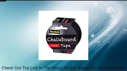 Scotch Chalkboard Tape, Black, 1.88-Inch x 5-Yard Review