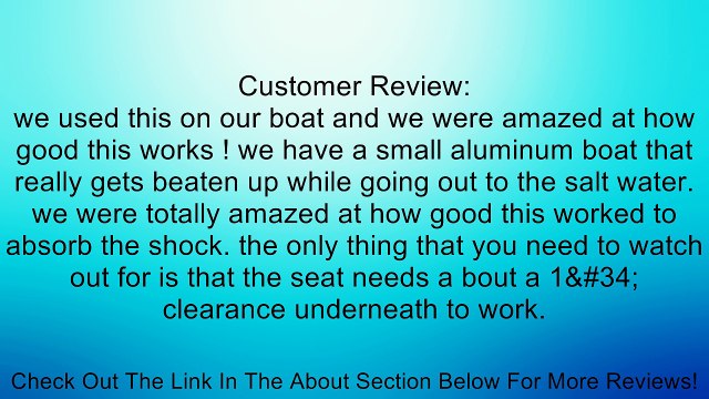 K & M Low-Profile Mechanical Seat Suspension, Model# 6081 Review