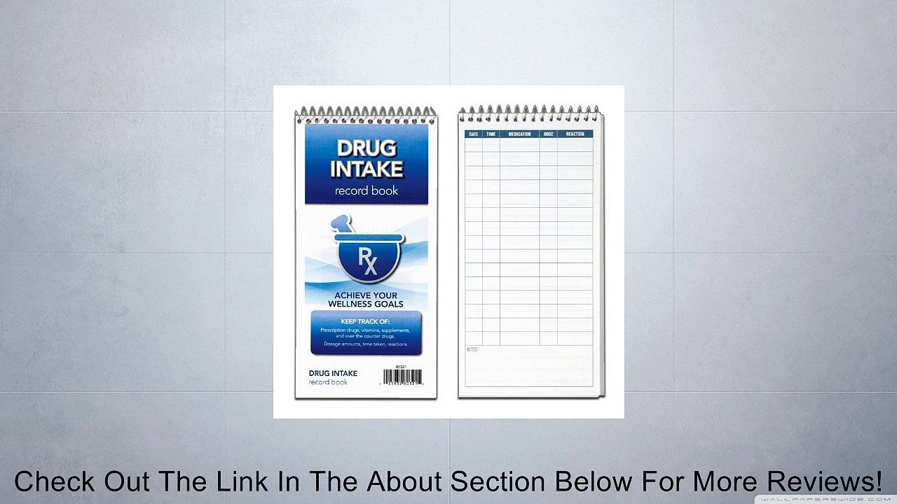 TOPS Drug Intake Record Book, 4 x 8 Inches, 70 Sheets, 80321 Review