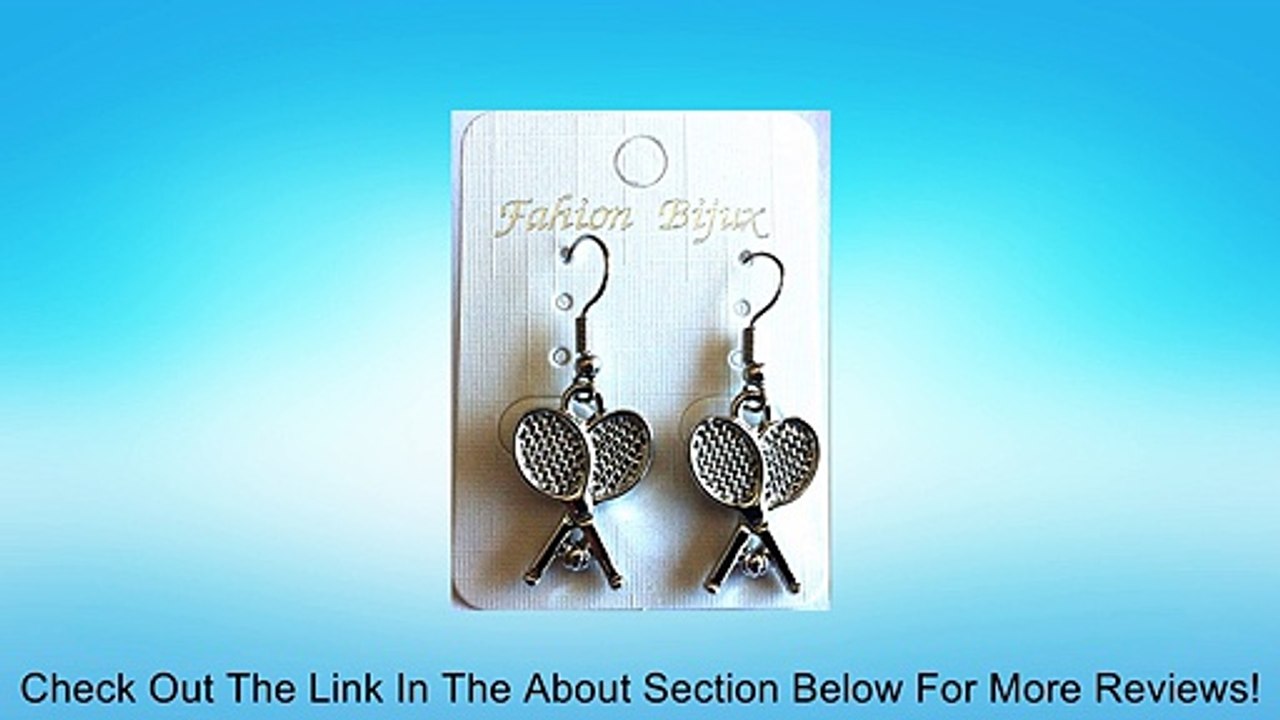 Pewter Tennis Racquet Earrings Review