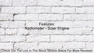 Creative Motion Radiometer Solar Engine Room Decor Review