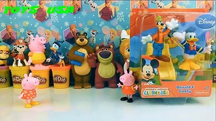 Donald Goofy Peppa Pig Disney meet new friends peppa pig Masha i Medved Маша и Медве