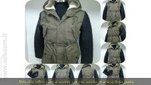 BRINDISI, FRANCAVILLA FONTANA   PARKA UOMO COLORE VERDE MANICA FINTA PELLE CON CAPPUCCI EURO 49