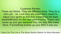 SHS Airsoft Shim Set For CA G&G G&P JG ECHO1 KWA Shims Review