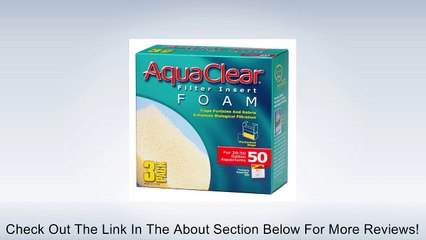 Aquaclear Foam Inserts, 3-Pack Review