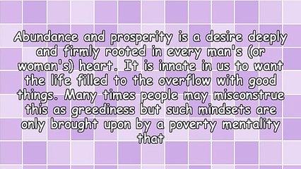 Prayers For Prosperity