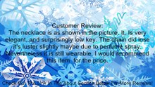 Black Flower Statement Black Necklace, 18" Review