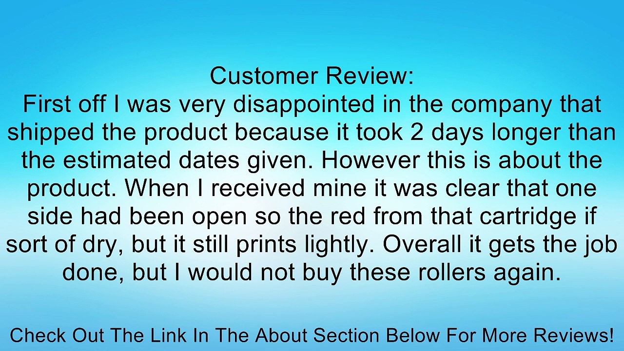 Nu-kote Model NR-42-2 Ink Rollers, Pack Of 2 Review
