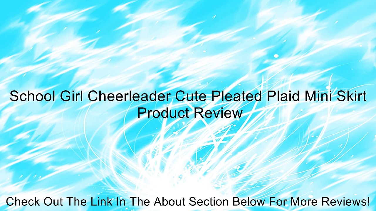 School Girl Cheerleader Cute Pleated Plaid Mini Skirt Review