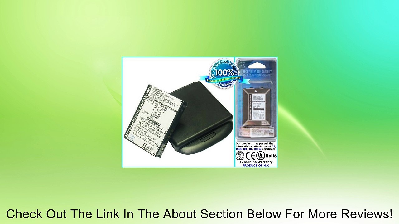 Extended Battery for HP iPAQ 100, 110, 111, 112, 114, 116 (with cover) Review