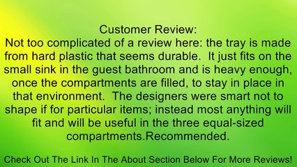 InterDesign Clarity Catch-All Vanity Tray Review