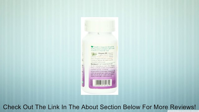 Nature's Way Oregano Oil Standardized 60 Vegetarian Capsules Review