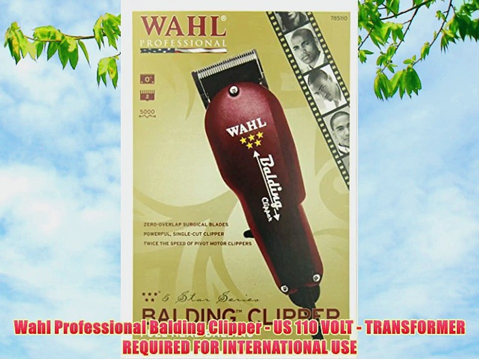 wahl balding 110v