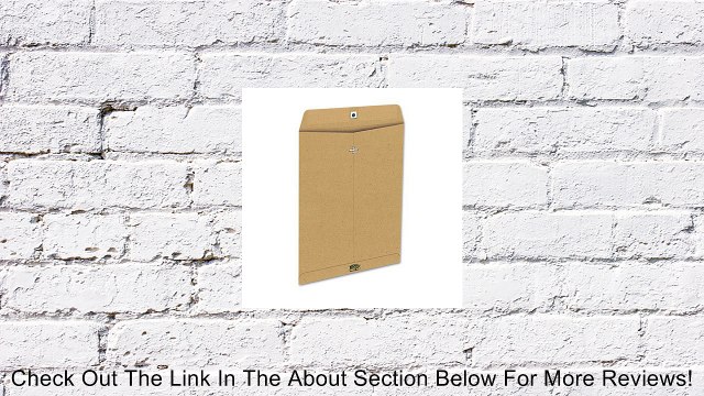 Ampad Envirotec Recycled Clasp Envelopes, Size 9 x 12, 24 Pound Paper, Natural Brown Color, Clasp/Gum Closure, 110 Per Box (19705) Review