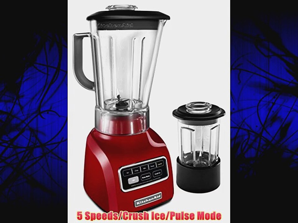 KitchenAid KSB655CER 5-Speed Blender with 56-Ounce BPA-Free Pitcher and 24-Ounce Culinary Jar