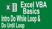 Excel VBA Basics! Do while and Do Until intro(Tut# 10| VBA Basics for Beginners)
