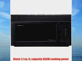 Sharp R1875T 850W Over-the-Range Convection Microwave 1.1 Cubic Feet Black