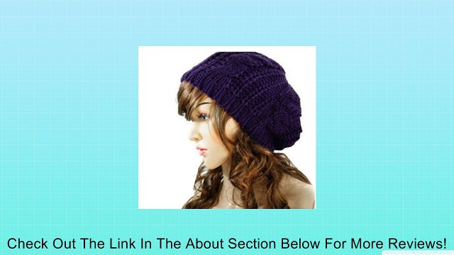 WAWO Women Beret Braided Baggy Beanie Crochet Knitting Warm Winter Wool Hat Ski Cap Review
