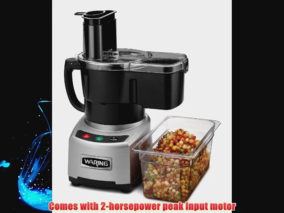 Waring Commercial WFP16SCD Sealed Batch Bowl/Continuous Dicing Food Processor with LiquiLock