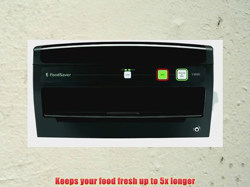 FoodSaver V3020 Vertical Vacuum Sealing System With Starter Kit
