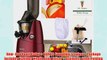 Kuvings Whole Slow Juicer RED Pearl Combo Pack 3 + Folding Drain Rack + Nut Milk Bag + Juicing