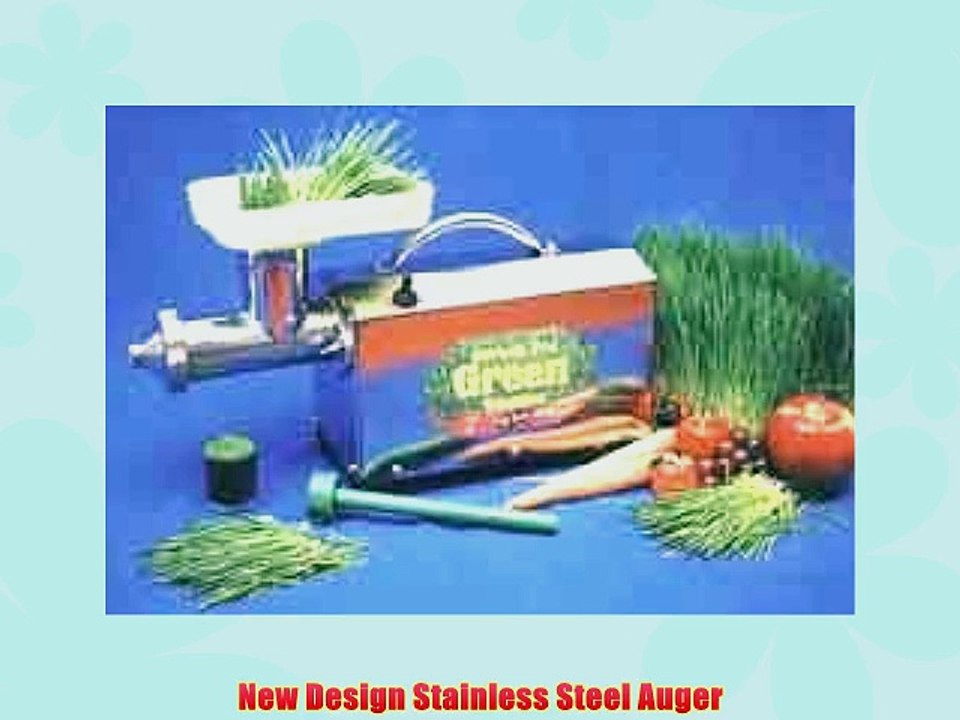 Miracle Pro Green Machine Wheat Grass Juicer video Dailymotion
