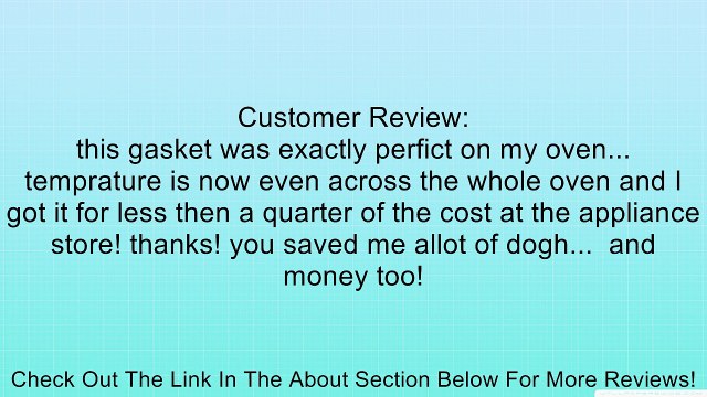 AE-SELECT Appliance Part: 7212P043-60 Oven Range Door Gasket Seal for Whirlpool Maytag Review